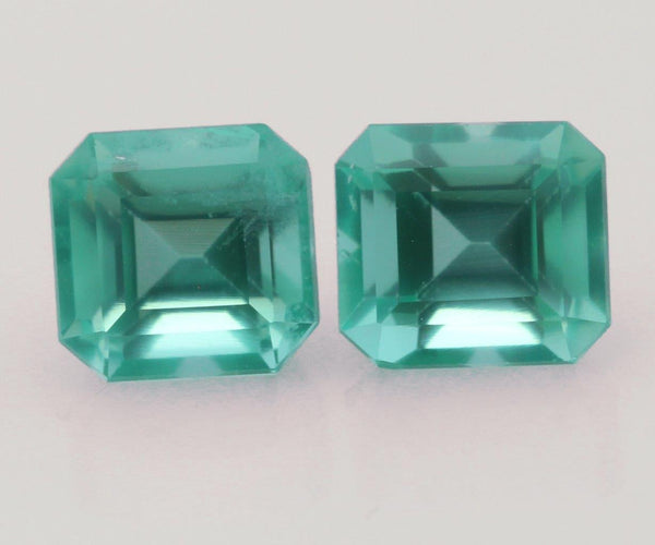 Emerald cut emeralds 2.33ct