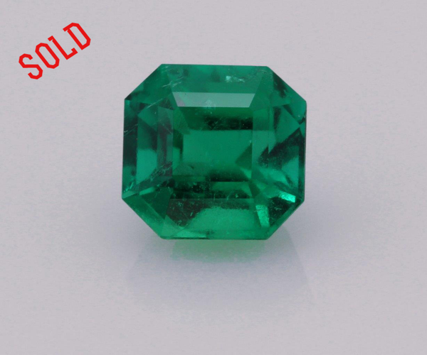 Emerald cut emerald 0.73ct